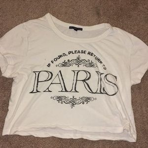 Urban Outfitters Paris Crop Top